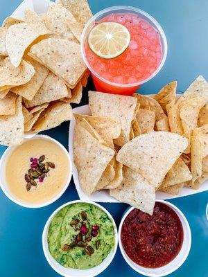 Queso, guac, salsa