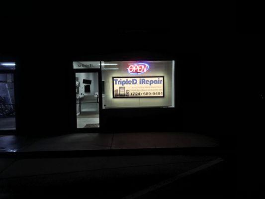 Store Front at Night