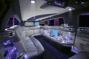 8 Passenger Limo Interior