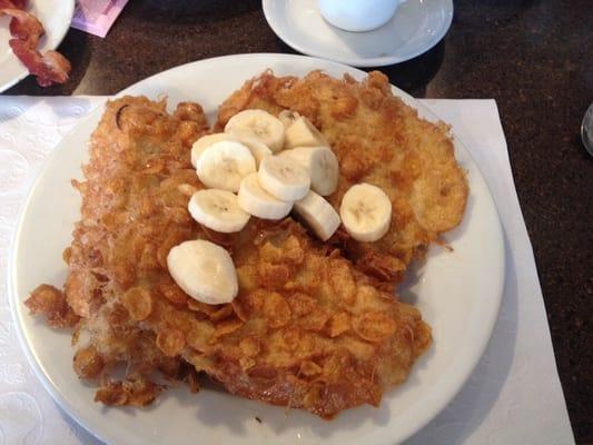 This is fabulous!!! Corn Flake French Toast!!!!!