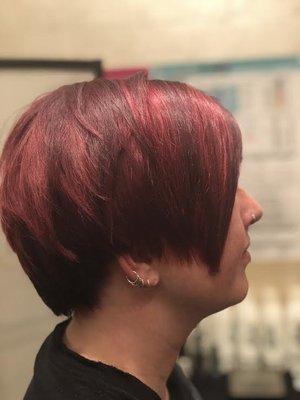 Color & cut done by Lynda