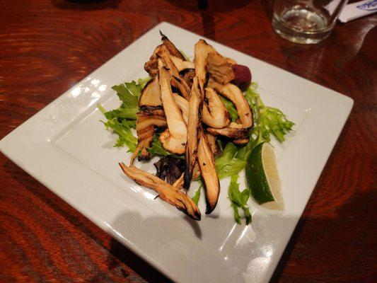 Grilled Matsutake mushrooms