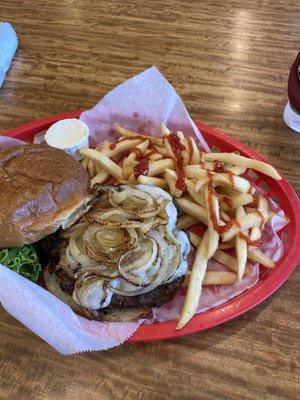 Caramelized Onion Burger