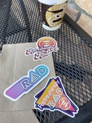 Stickers giveaway at Ziggy's