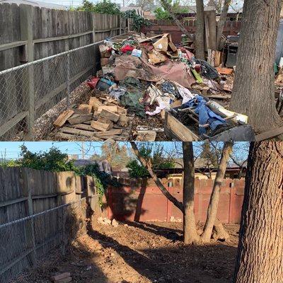 Before and after cleanup Photos