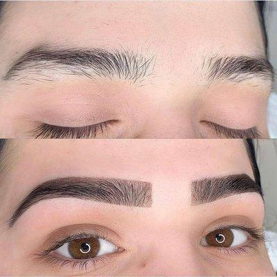 Brow Threading and Tint