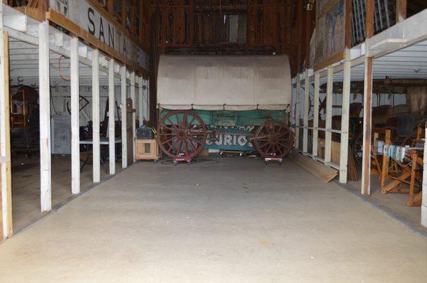 Sheep Herders Wagon inside Pioneer Museum Barn