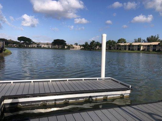 New boat launch and fishing pier.