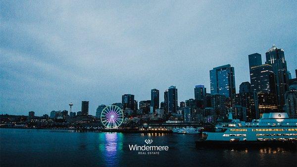 Seattle Skyline, representing the proud local respect and inspiration of the business owner. Photo taken by EJBD.