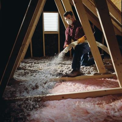 Cellulose blown-in insulation can be installed over exsisting insulation.