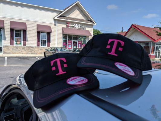 Free ball caps for T-Mobile Tuesday. Thanks, T-Mobile.