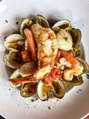 Seafood pasta special