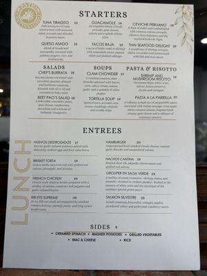 Lunch Menu