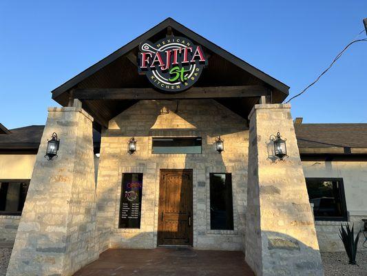 Entrance to the restaurant