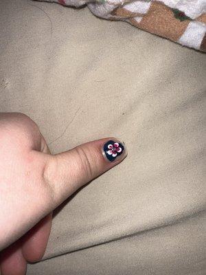 Painted nail