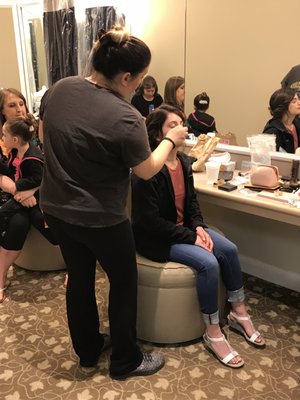 Makeup on-site at my venue.