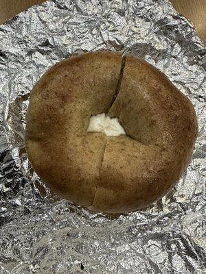 Bagel with cream cheese