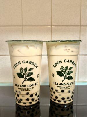 Classic Green Milk Tea w/ Boba