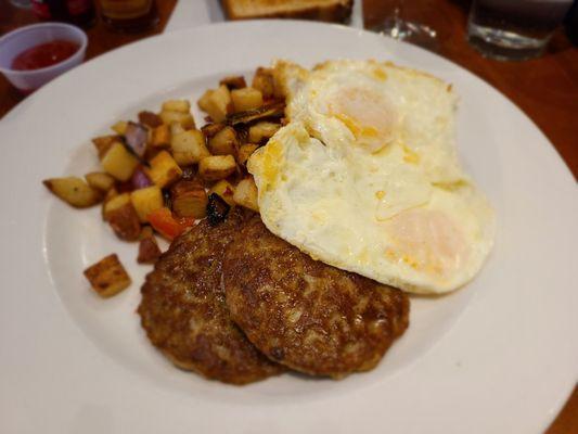 What appears to be a "boring" breakfast was fantastic with these potatoes.