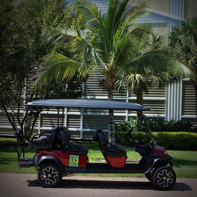 Enjoy some fun in the sun with one of our 4 or 6 passenger carts!