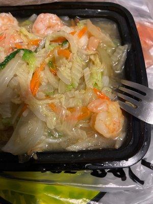 This is shrimp with vegetables not shrimp chow mein