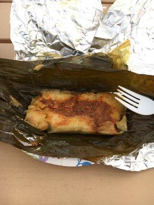 Banana Leaf Tamale with Pork