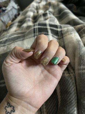 Gold and Green for St. Patrick's day!!