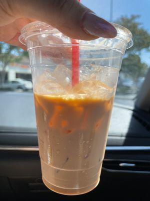 "Thai tea" ...more like a cup full of ice with barely any tea.