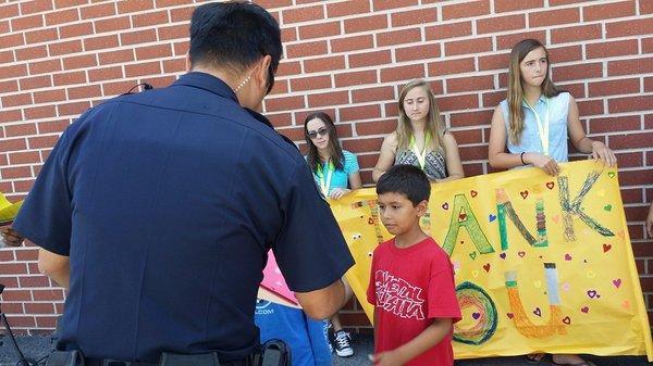 Thanking our Officers!