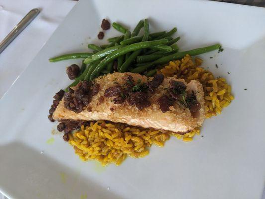 Salmon with Bacon Jam