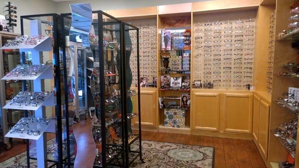 They have a lot of frames to choose from.