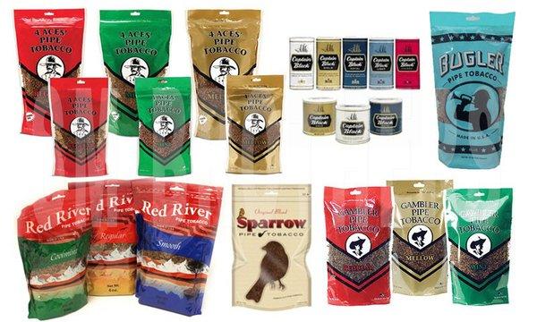 All kinds of pipe tobacco