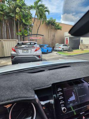 line for the car wash