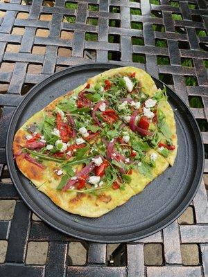 Vegetable flatbread on special