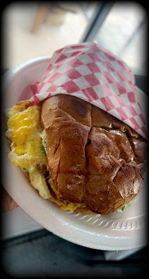 Breakfast Torta they have variety, this one was a macho torta