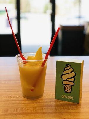 Pineapple Dole Whip Float! One of my favorites!