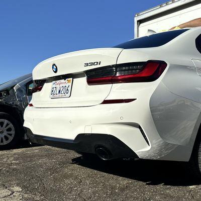 Bmw 330i Rear Bumper Collision Repair!