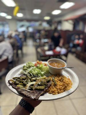 Carne asada plate