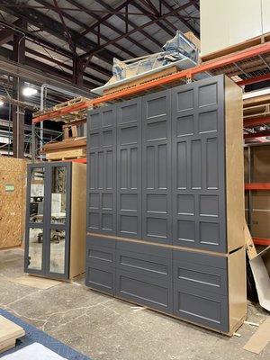 Custom built-in closet for office.