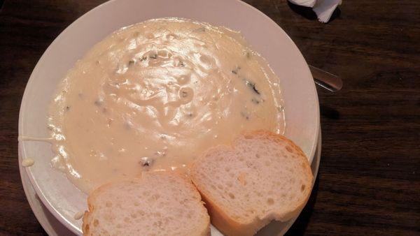 Artichoke and oyster soup.