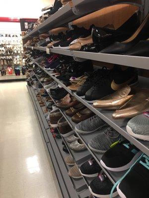 Good selection of shoes.