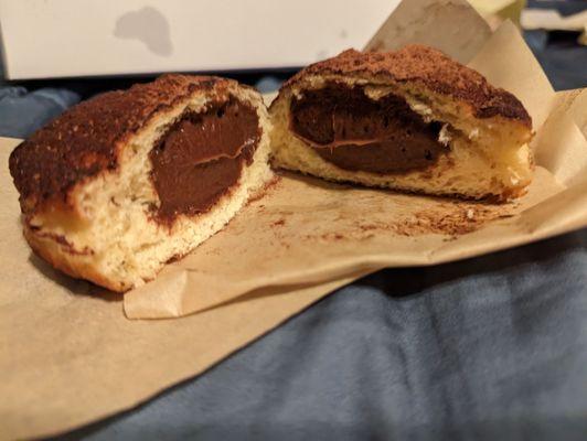 Chocolate brioche donut filling