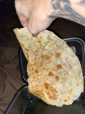 Nothing but a tortilla