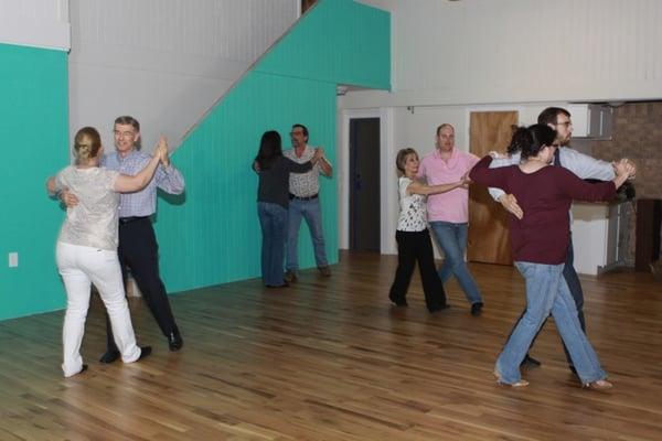 Adult dance class at the studio