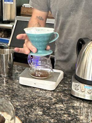 Pour over coffee