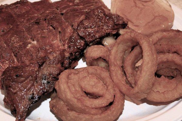 Myron's Signature Peach Glazed Ribs.