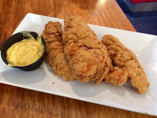 Chicken Tenders at airport prices. $11.95 for 5 pieces.