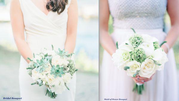 Bridal and MOH Bouquets. All photos by Elizabeth LaDuca Photography