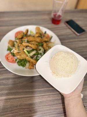 Fried salty squid at Pho Da Lat