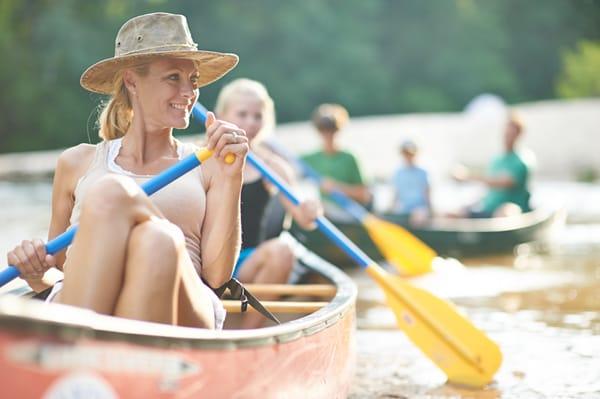 Enjoy a relaxing freshwater experience, canoe on Coldwater Creek